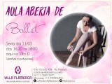 Aula aberta de Ballet nesta&nbsp;sexta-feira